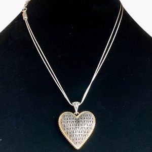 🔥Brighton Cathedral Puffy Heart Necklace